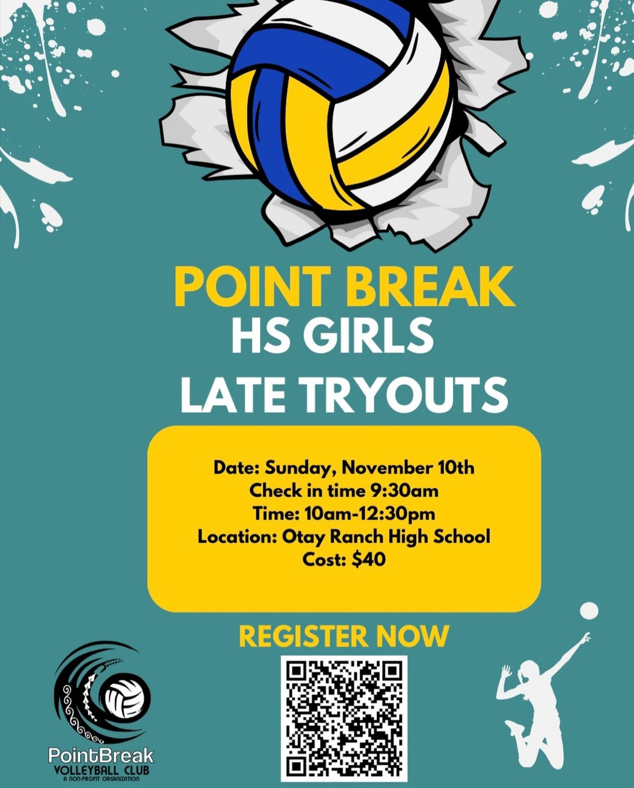 Point Break HS Girls Late Tryouts