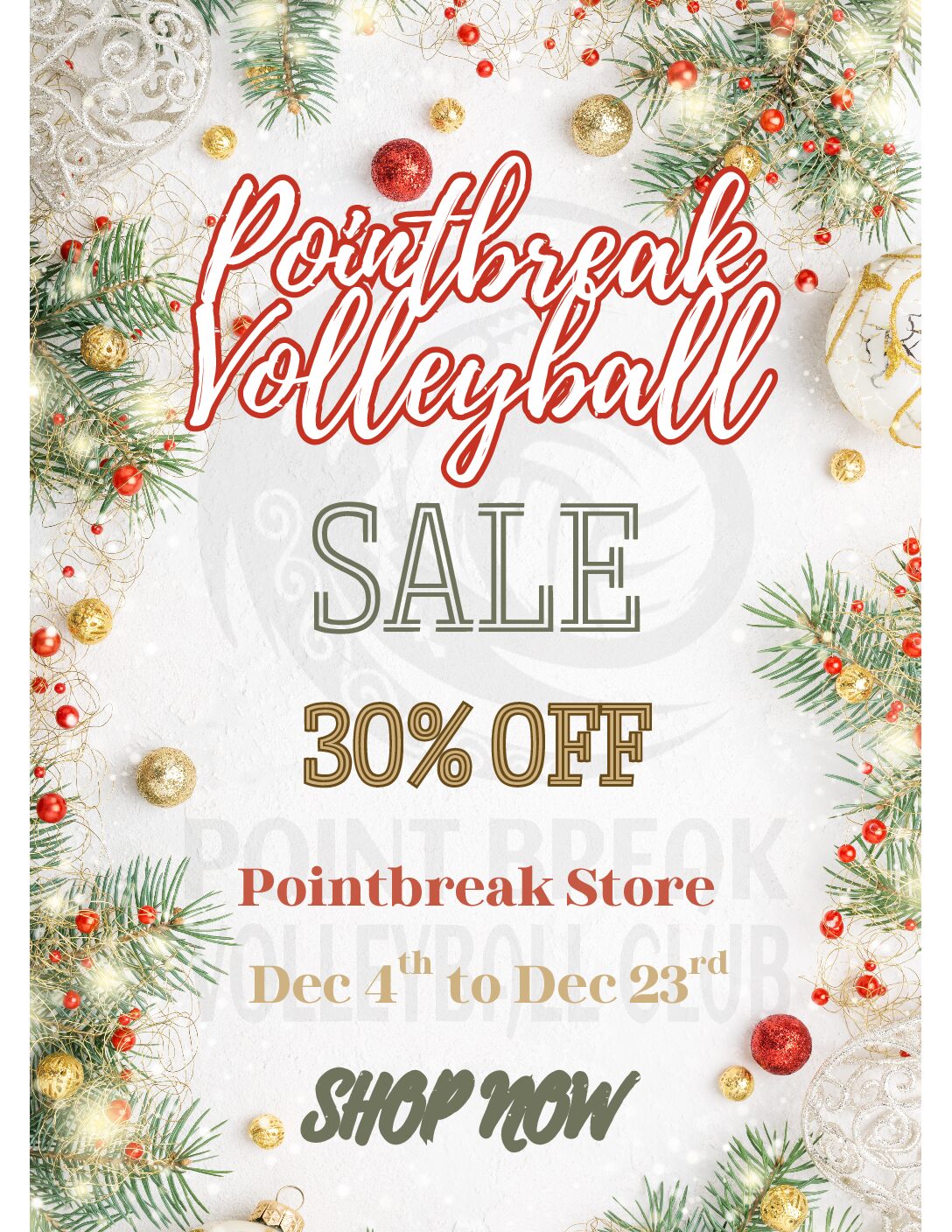 Pointbreak Holiday Sale 2025