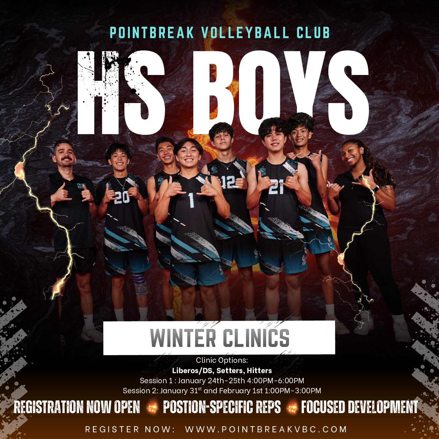 High School Boys 2026 Winter Clinics