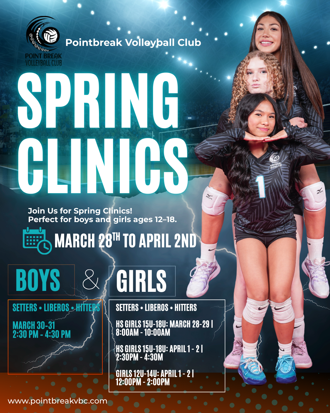 Girls 2026 Spring Break Clinics