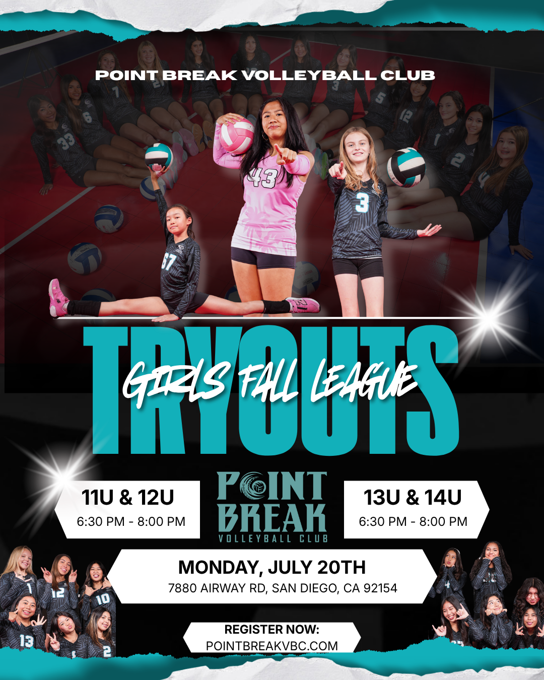12U and 14U Girls Fall League Tryouts 2026