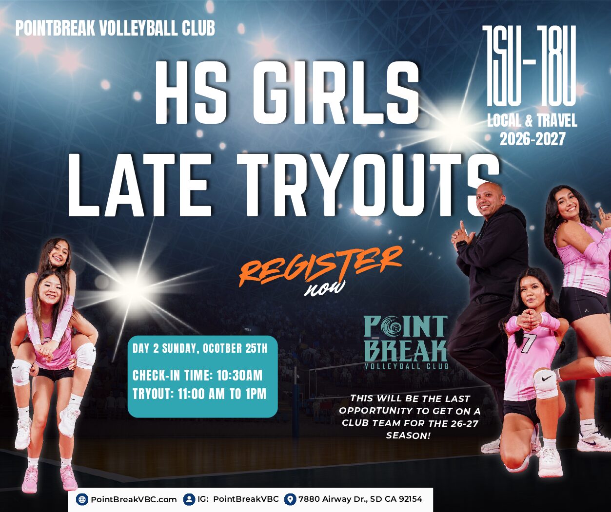2026-2027 High School Girls Late Tryouts